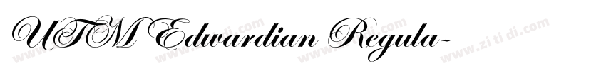 UTM Edwardian Regula字体转换